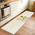 thumbnail image 3 of Sunflower 2'x6' Runner Rug, Vintage Botanical Washable Non-Slip Area Rugs for Hallway Kitchen Floor Bedroom Entryway, StainResistant Laundry Carpet Decoration Indoor Mat Farmhouse Flowers, 3 of 9