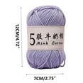 thumbnail image 3 of XiYing 5-Strand Milk Cotton Crochet Thread, 325M Length, 1Mm Thick Yarn for Knitting, Sweaters, Dolls, Crafts, 1 Ball, 3 of 6