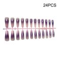 thumbnail image 2 of Puntas de uñas postizas Vogacara 24 piezas diseño de ataúd brillante, 2 of 6
