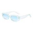thumbnail image 5 of Gafas de sol rectangulares, rosa y azul para mujeres y hombres, gafas de sol, moda retro, protección UV 400, marco cuadrado, 5 of 5