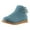 Blue, variant on Bmisegm Suede Boots for Women Booties Womens Shoes Fashion Lightweight Round Toe Thick Sole Flat Suede Low Tube Metal Buckle Short Boots Boots for Women Brown 8