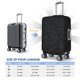 thumbnail image 4 of Balery Black Glitter Funda de equipaje, fundas para maletas, elástica, lavable, protector de maletas, compatible con maletas de 18 a 32 pulgadas-X-Large, 4 of 7