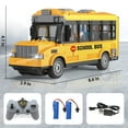thumbnail image 7 of RC School Bus Toy, 1/30 Remote Control Car Vehicles, 4 Channel City Classic Bus Toy Electronic Vehicles Opening Door for Toddlers with Lights, Gifts for Kids Boys Girls Age 3-12, 7 of 7