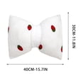 thumbnail image 4 of TTJ Decorative Pillow Couch Throw Pillows Fleece Embroidered Bow Pillow with Insert Modern Cute Irregular Shape Throw Pillow, 4 of 8