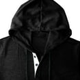 thumbnail image 4 of YLSDY Men's Casual Hooded Sweatshirts Fashion Hoodies Short Sleeve Solid Color Pullover Top Summer Blouse Black XXL, 4 of 8