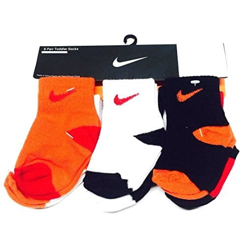 nike socks with orange swoosh