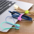 thumbnail image 4 of Xinyolin Cable Organizer Magnetic Star Shape Silicone Charging Cable Winder for Cord, 4 of 8