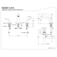 thumbnail image 2 of Kingston Brass KB2988YL 8 in. Widespread Bathroom Faucet, Brushed Nickel, 2 of 2