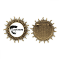 thumbnail image 1 of Pin de gancho de metal vintage con forma de sol Unbranded M, 1 of 3