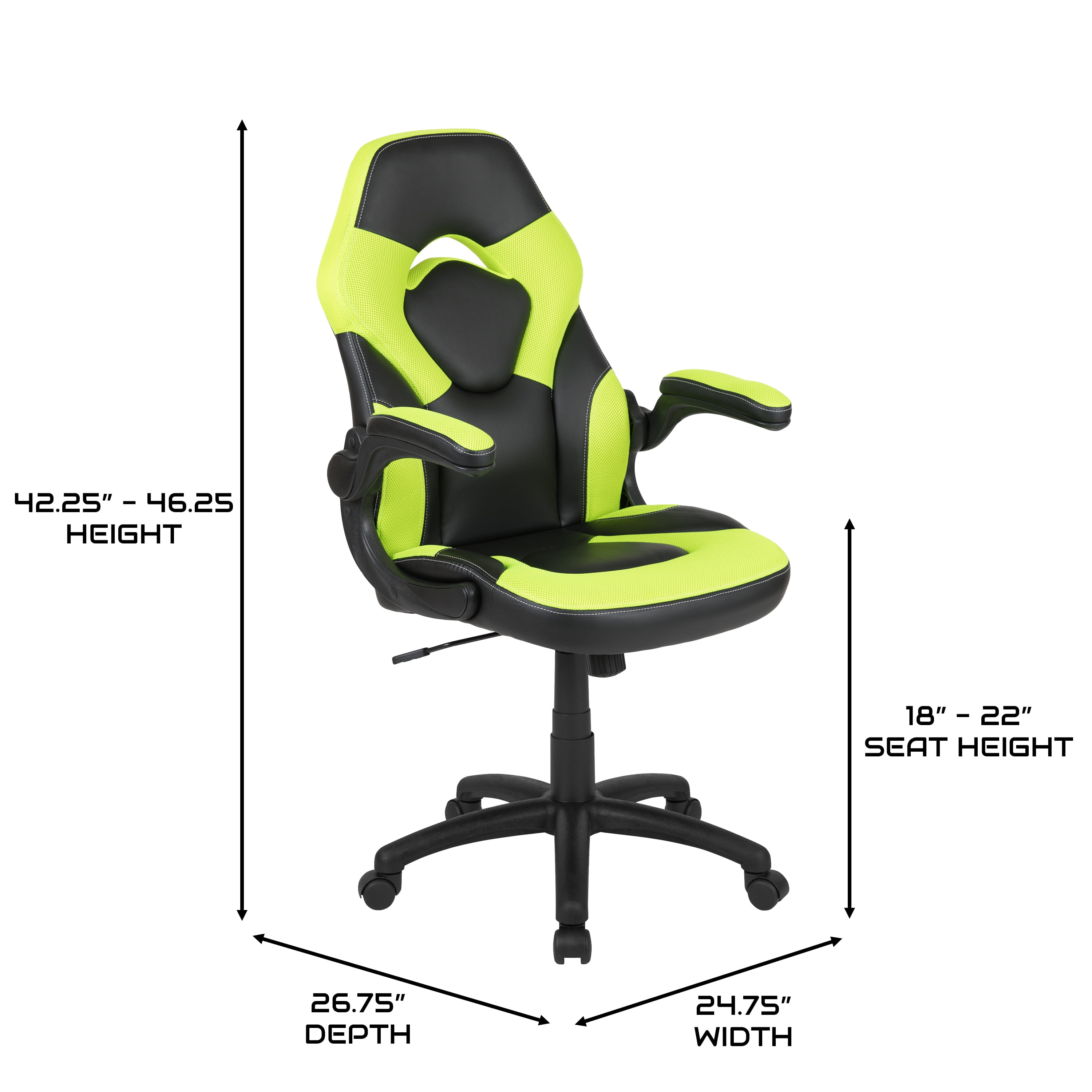 Neon green gaming chair discount