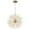 Golden, variant on Modern Crystal Chandelier Lighting 8Light Ceiling Pendant