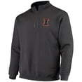 thumbnail image 2 of Men's Colosseum Charcoal Illinois Fighting Illini Tortugas Logo Quarter-Zip Jacket, 2 of 3