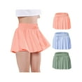 thumbnail image 5 of Girls' 3pcs/set Comfy & Breathable Solid Color Performance Skort For Sports Girls' Clothing, 5 of 9