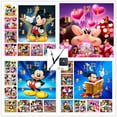 thumbnail image 2 of Disney DIY Diamond mosaic sale with clock Mickey 5d diamond painting Cross stitch clock Diamond embroidery full home decortion30x30cm round Gao Jinjia LED, 2 of 2