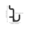 thumbnail image 2 of BESTYASH For Home Organization 80Pcs Heavy Duty J-Shape Peg Board Hangers Black, 2 of 8