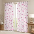 thumbnail image 2 of Erosebridal Pink Bow Hockey Blackout Curtains Set of 2 (52x84 Each), Cute Sport Window Curtains for Girls and Boys, 2 of 6
