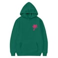 thumbnail image 3 of WOYY Big Girls Graphic Hoodie Palm Print Pullover Hooded Sweatshirt, Sizes 10-11, 3 of 6