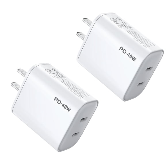 Bloque de cargador USB C iGenJun de carga rápida de doble puerto de 40 W