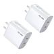thumbnail image 1 of Bloque de cargador USB C iGenJun de carga rápida de doble puerto de 40 W, 1 of 7