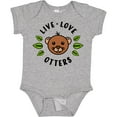 thumbnail image 3 of Inktastic Live Love Otters Boys or Girls Baby Bodysuit, 3 of 5