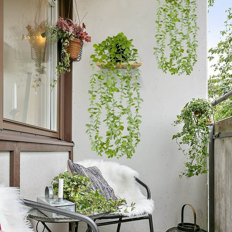 QCQHDU Artificial Eucalyptus Hanging Potted Plant, 1 Pack Indoor Decor for  Home Living Room, Lifelike and Easy to Care - Walmart.com