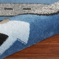 thumbnail image 4 of 5â€™ Round Navy Imaginative Racetrack Area Rug, 4 of 5