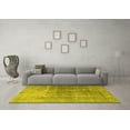 thumbnail image 3 of Ahgly Company Indoor Round Persian Yellow Bohemian Area Rugs, 5' Round, 3 of 4