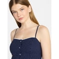 thumbnail image 4 of No Boundaries Cami Top and Bloomer Shorts Sleep Set, 2-Piece, Women's XS-XXL, 4 of 5