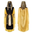 thumbnail image 2 of Conjunto de disfraz de faraón egipcio para hombre, 7 piezas, accesorios de cosplay del rey Tutankamón, trajes de fiesta de Halloween, 2 of 4