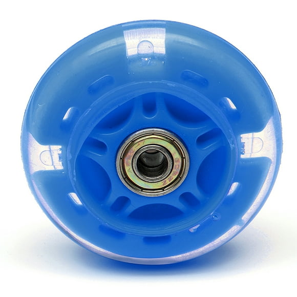 Sonducket Rueda de patinete para niños de PU, portátil, Universal, 80mm, reparación de patines en línea, ruedas coloridas, accesorios de Patinetes eléctricos Azul