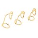 thumbnail image 1 of GAXIRE 3Ud Anillos Ajustables De Cobre Dorado Para De Manicura En Casa, 1 of 8
