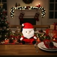 thumbnail image 5 of Christmas P Dolls - Santa/Snowman/Deer Stuffed Figurines, Cute Festive Details, Soft Fabric, Ideal Home Holiday Decor & Small Gifts, Red, 5.9in/15cm, 5 of 6