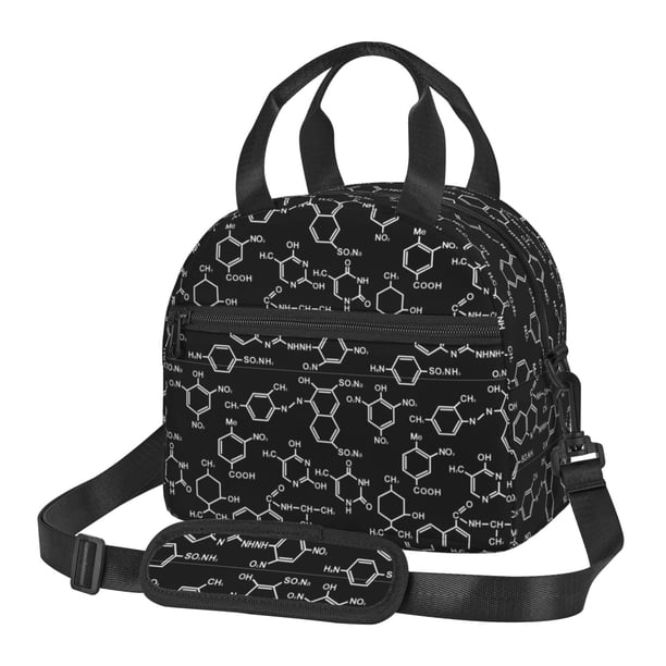 Balery Chemistry Formulas 1 Bolsa de Almuerzo Impresa, Caja de Almuerzo Reutilizable, Bolsa Térmica Aislada para Almuerzo, Bolsa Antiderrames