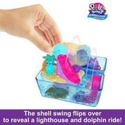 Polly Pocket Sparkle Cove Adventure Island Treasure Chest Playset with 2 Micro Dolls, 4 Animals & Accessories