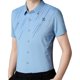 thumbnail image 1 of Camisa de manga corta para hombre, estilo urbano, secado rápido, corte regular, elegante e informal, solapa azul claro, 1 of 9