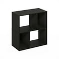 thumbnail image 2 of Furinno Daly 4-Cube Irregular Cubes Bookcase, Bookshelf, Storage Organizer, Espresso, 2 of 6