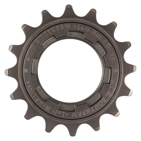 ACS Southpaw Freewheel Left Hand Drive 16t 16 Tooth 3/32 Gun Metal Bike Bicycle price history on PriceWatchPro