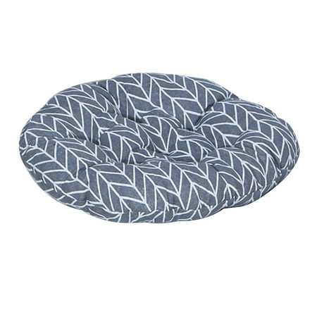 

Gwong Stylish Printed Office Home Chairs Seat Soft Round Cotton Linen Cushion Pad