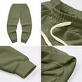 thumbnail image 4 of Sweatpants for Men Drawstring Lined Cuffed Sweatpants | Fall Winter Bottom, Moisture Wicking, Exercise Jogging Pants, Warm Soft , Big and Tall Joggers with Pockets, M, 4 of 9