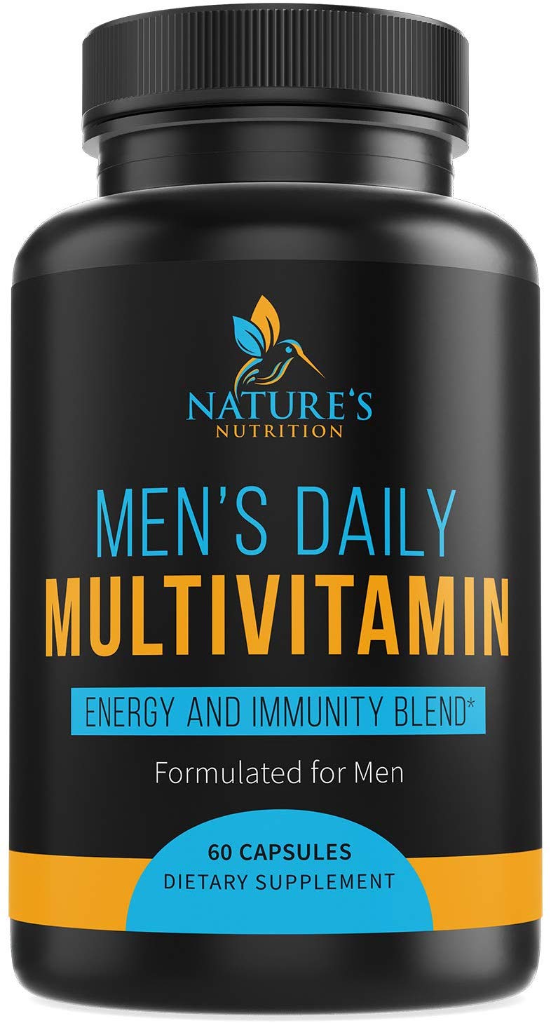 Multivitamin For Men Supplement (Extra Strength) 1200mg Vitamins A C D E B1 B2 B3 B5 B6 B12