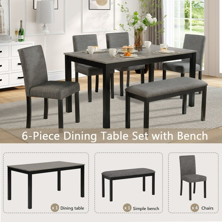 Furniture Village Grey Wooden Bench Dining Table Grey Furniture
