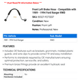 thumbnail image 2 of Front Left Brake Hose - Compatible with 1989 - 1994 Ford Ranger RWD 1990 1991 1992 1993, 2 of 2