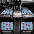 thumbnail image 5 of Balery Strawberries Pattern 4-Piece Floor Mats, Heavy-Duty Rubber Liners, Anti-Slip Design, All-Season Automotive Protection, Vehicles, Cars, Trucks, and SUVs, 5 of 5