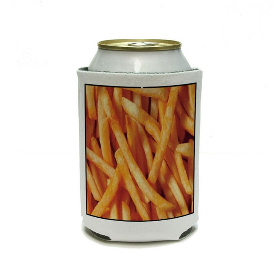 French Fries Funny - Birthday Barbeque Retirement Can Cooler Drink Insulator Beverage Insulated Holder