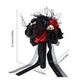 thumbnail image 3 of Skull Bouquet Dark Halloween Decor Cloth Flowers for Day of the Dead Home Decor and Gothic Theme Display, 3 of 6