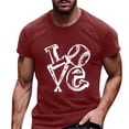thumbnail image 4 of GLVSZ Big and Tall Baseball T-Shirts for Men Summer Trendy Hip Hop Graphic Short Sleeves T Shirt Loose Fit Crewneck Basic Tees, 4 of 4