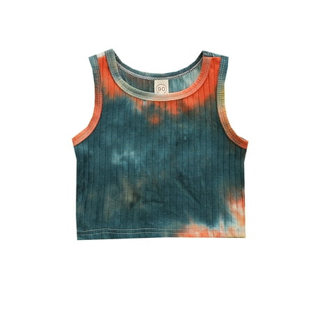 

ZHAGHMIN Toddler Girl Clothes 5T Toddler Kids Girls Dance Tank Top Racerback Crop Tank Top Tie Dye Sleeveless Sports Dance Top for Ballet Gymnastics Dancewear Girls Long Sleeve Stripe Shirt Toddler