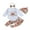 White, variant on SUNSIOM Baby Girls 4PCS Halloween Pants Sets White Long Sleeve Letter Print Romper Pumpkin Print Pants Hat Headband Sets