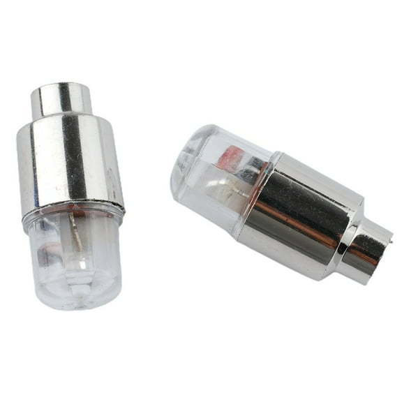 Tekuisi 2PCS Wheel Tire Tyre Air Valve Stem LED Light Covers Nighttime Eye-catching Decorative Lights Auto Accessories