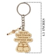 thumbnail image 3 of Inkdotpot Funny Keychain We Are Best Friends Because Everyone Else Scks Wood Engraved Keychain Funny Adult Bff Humour Gift, 3 of 6